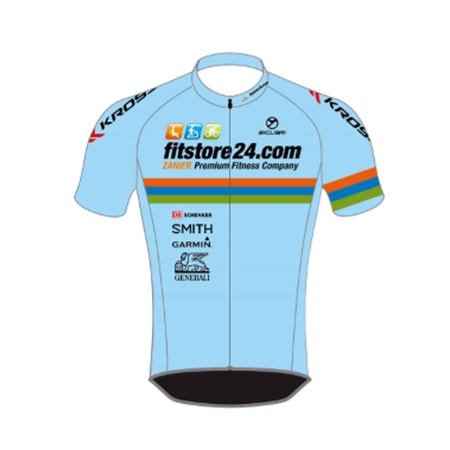 Fitstore24 team jersey short azzurro